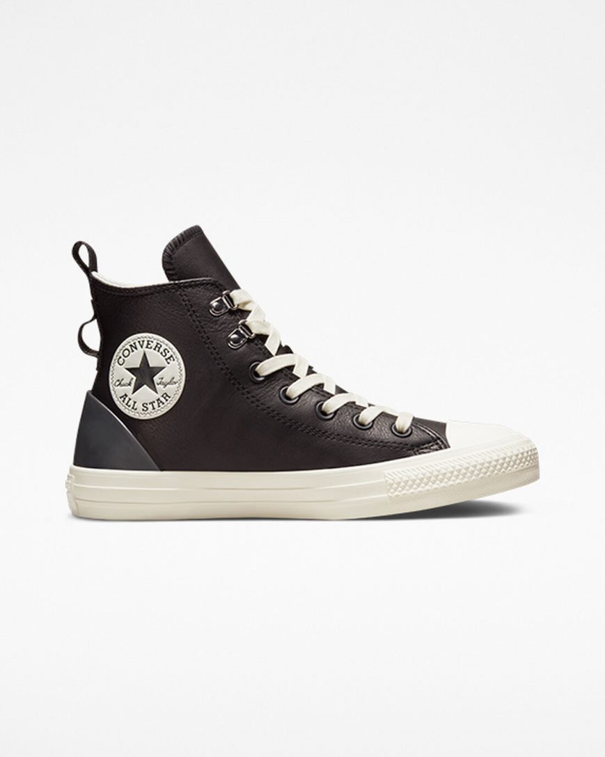 Tenisi Inalti Dama Converse Chuck Taylor All Star Piele Hike Negrii | RO 13GN0L562